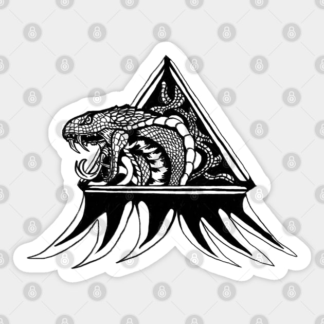 Cobra Triangle Sticker by AlexsMercer22